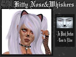 the sims resource kitty nose whiskers