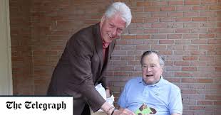 He oversaw the country through the end of the cold war and the start of the gulf war. Bill Clinton Gives Wheelchair Bound Predecessor George Bush Sr A Quirky Present As Pair Catch Up About Old Times