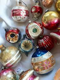 Vintage Glass Ornaments Old