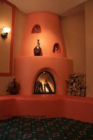 A Santa Fe Kiva Style Fireplace