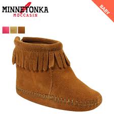 Minnetonka Mine Tonka Baby Kids Velcro Back Flap Boots Velcro Back Flap Bootie