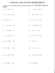 21 solving literal equations worksheet