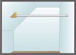Installing Closet Rod On An Angles Wall