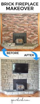 Our Brick Fireplace Makeover