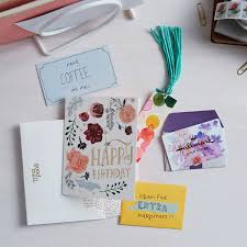 personalize a card with tuck in gifts
