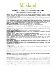 carpet tile installation instructions