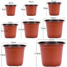 Round Plastic Flower Pots 9 To 21 Inch