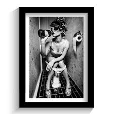 Bathroom Framed Wall Art Print Picture