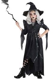 kid s gothic sch witch costume