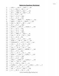 Balancing Equations Everett Community