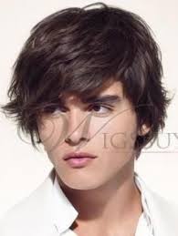 This short hairstyle is even easier to style. Men S Wig With Fringe Monofilament Top Human Hair 8 Inches Boys Long Hairstyles Boy Haircuts Long Long Hair Styles Men