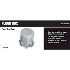 non metallic floor box base