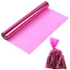 Easter Pink Cellophane Wrap Roll, Translucent Pink Cellophane Wrapping  Paper, 16 Inch Width x 100 Ft