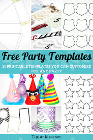 Free printable birthday banner ideas. Tons Of Free Party Templates To Customize For Any Party Tip Junkie