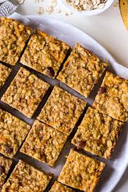 easy oatmeal bars with veggies