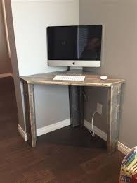 The placement can also be ideal for side by side viewing of a monitor by two or three people. Diy Desk Ideas Diy Of Corner Computer Small And Office Desk Diy Corner Desk Small Corner Desk Home