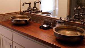 Wood Countertop Bathroom