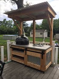 Custom Grill Cart With A Primo Grill
