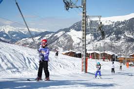 learning to ski in courchevel new