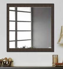 engineered wood square wall mirror