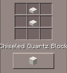 To make a daylight sensor, place 3 glass, 3 nether quartz, and 3 wood slabs in the 3x3 crafting grid. Chiseled Quartz Block Minecraft Pocket Edition Canteach