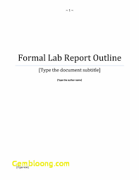 Cover Page Of Lab Report Core Page