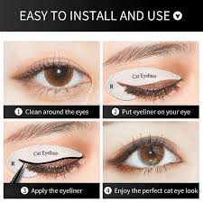 eyeliner eyeshadow stencils kit