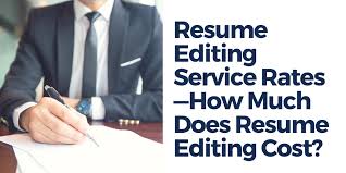 how much does resume editing cost