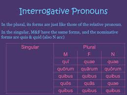 Chapter 19 Perfect Passive System Interrogative Pronouns