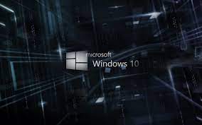 Wallpaper Microsoft Windows 10 logo, 3D ...