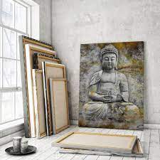 Buddha Wall Art Canvas Print Meditation