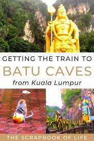batu caves from kuala lumpur by train
