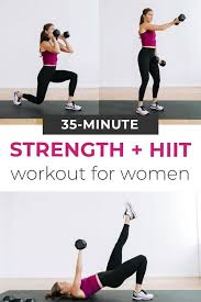 strength hiit home workout for women