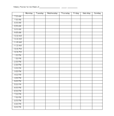 Daily Appointment Schedule Printable Template Pdf Thestunt Co