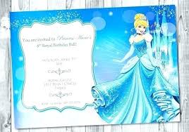 Cinderella Birthday Invitations Invittions Cinderell Birthdy Photo