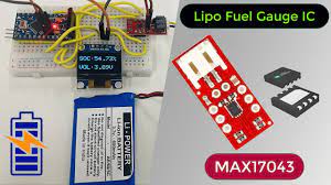 interfacing max17043 lipo fuel gauge ic