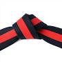 2" Black Master Belt with Red Stripe, Double Wrap Sizing ...