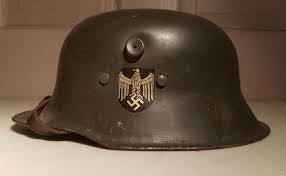 WW2 German Nazi Extremely rare HEER - Army CHILD TOY - Kinderhelm - helmet  double decals, complete and EXC