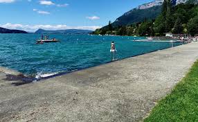 all beaches of annecy lake on the map