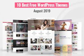 free wordpress themes of august 2019