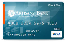 Using credit card at atm. Card Services Artisans Bank