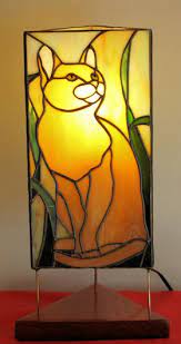 Cat Lamp Pattern For Stained Glass