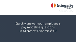 Empower Your Employees To Answer Their Own Paycheck Modeling Questions In Microsoft Dynamics Gp Vd11 004