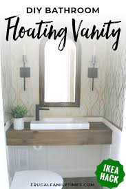 build a diy floating vanity with wood