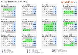 Aktuelle termine für märz 2021: Kalender 2021 2022 Nordrhein Westfalen