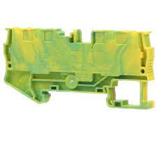 Phoenix Contact - 3211809 - Conn Term Blk DIN Rail Ground Push-In Conn  24-10 AWG Green-Yellow 6.2mm W - RS