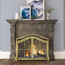 Bronze Fireplace Screens For