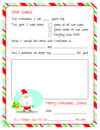Letter To Santa Free Printable Christmas Ideas Pinterest
