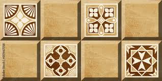3d Moroccan Wall Tiles Design Print In