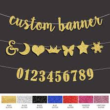 Us 4 89 Hot Selling Personalized Wedding Name Banner Custom Script Letters Silver Gold Glitter Banners Birthday Party Decor Diy Sign In Banners